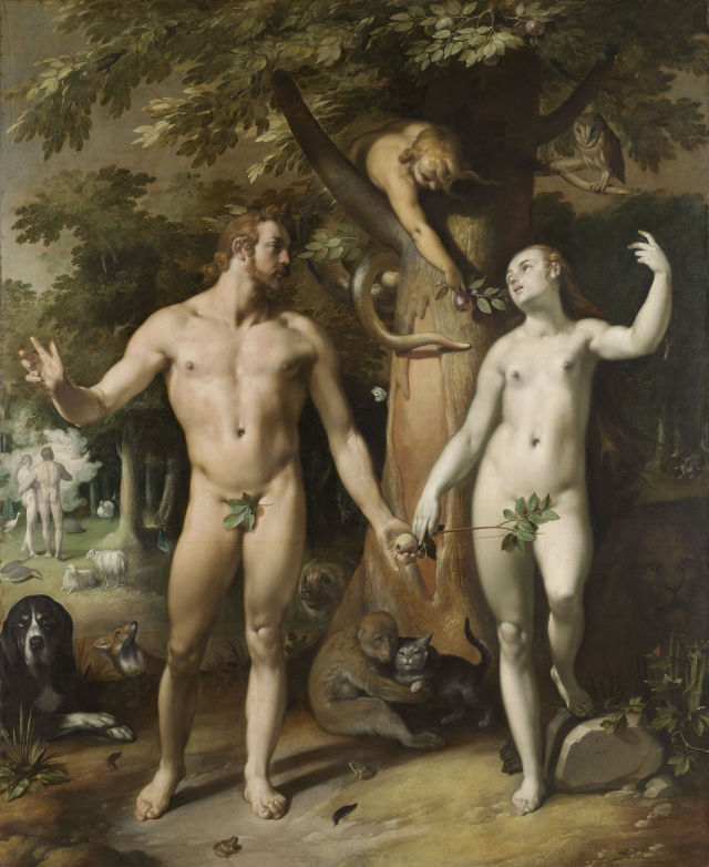 Cornelis van Haarlem's painting: The Fall of Man