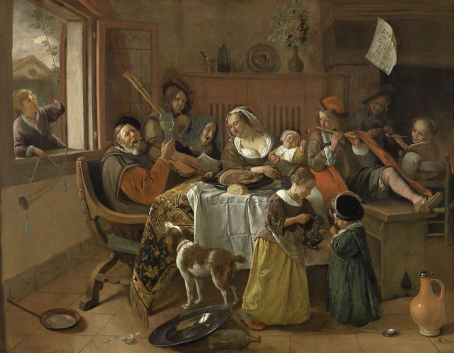 Jan Steen's painting: The Merry Family