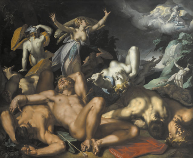 Abraham Bloemaert's painting: Niobe Weeping for her Children
