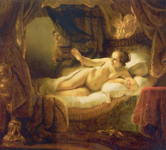 Rembrandt van Rijn's painting: Danaë