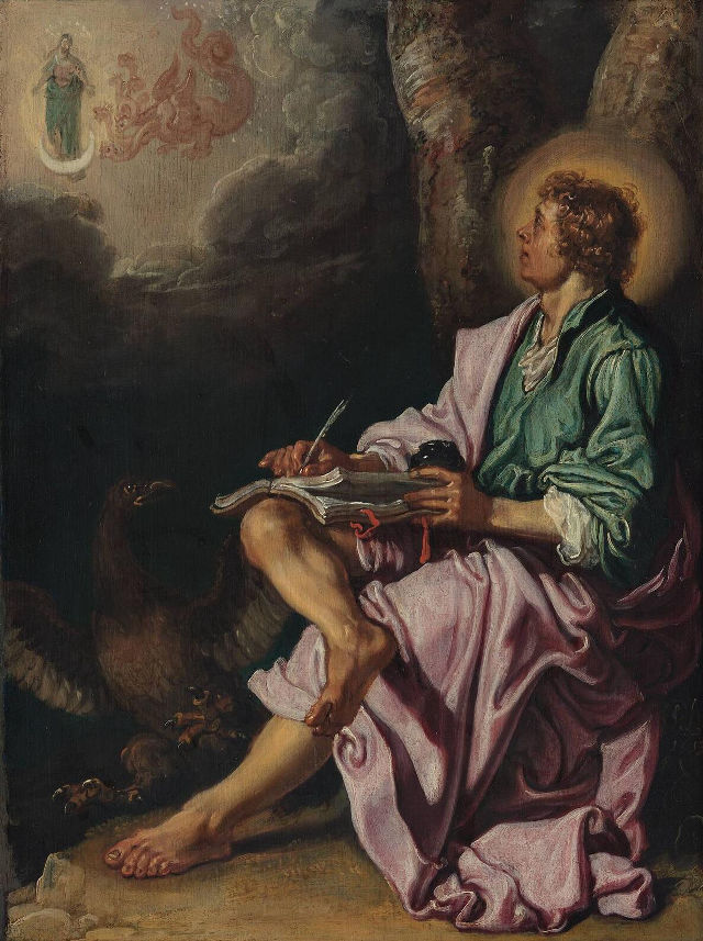 Pieter Lastman's painting: Saint John the Evangelist on Patmos