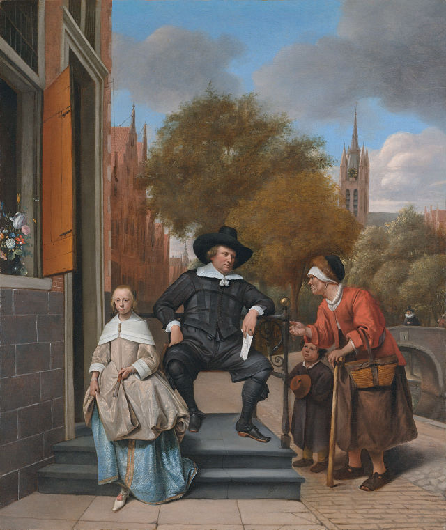 Jan Steen's painting: Double Portrait of Adolf Croeser