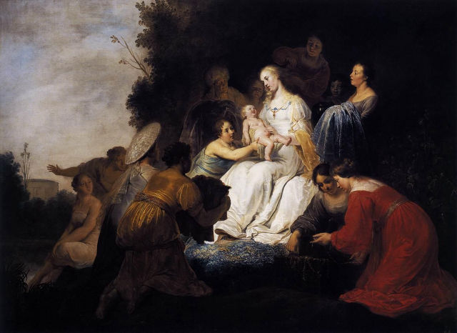 Pieter de Grebber's painting: Finding of Moses