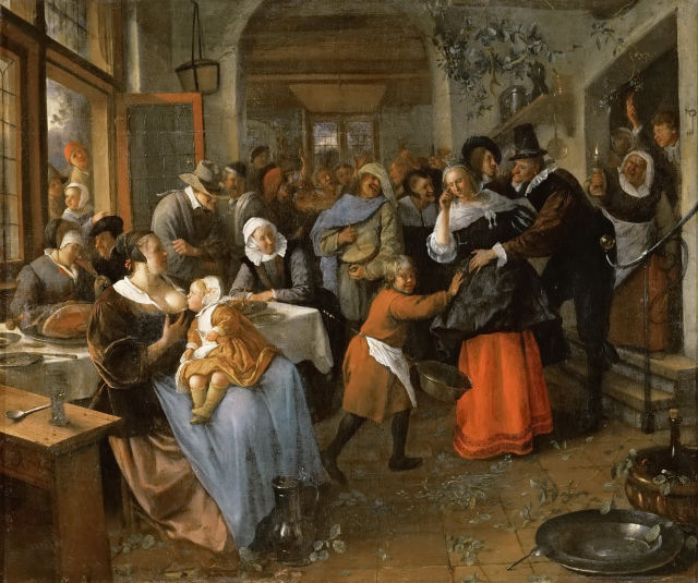 Jan Steen's painting: The Cheated Bridegroom