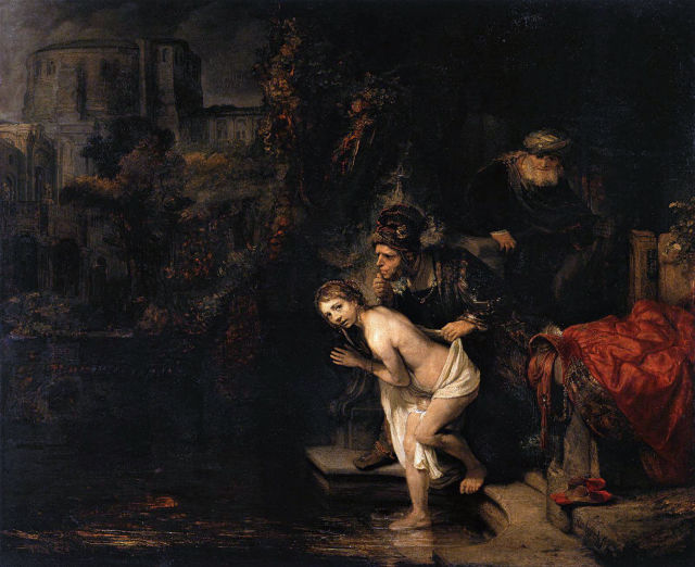 Rembrandt van Rijn's painting: Susanna and the Elders