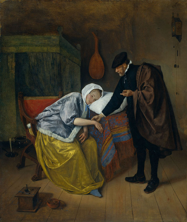 Jan Steen's painting: The Sick Woman