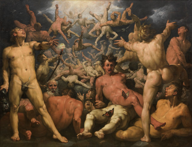 Cornelis van Haarlem's painting: The Fall of the Titans