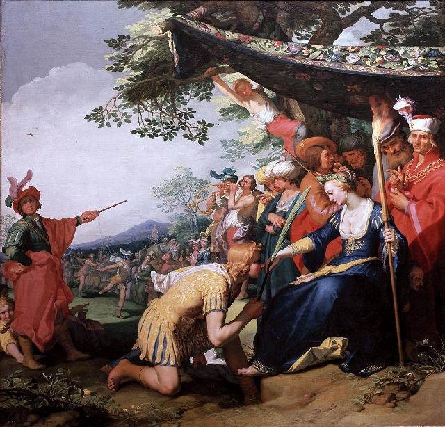 Abraham Bloemaert's painting: Theagenes and Chariclea