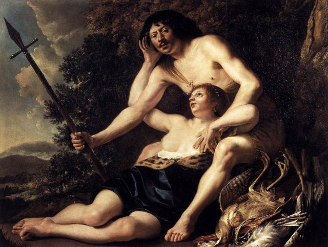 Christiaen van Couwenbergh's painting: Venus and Adonis
