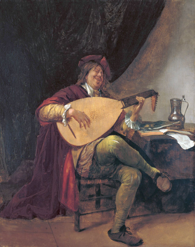 Jan Steen's painting: Self Portrait as a Lutenist
