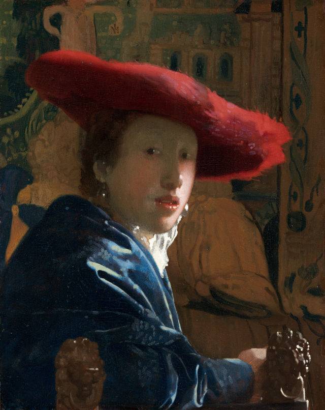 Johannes Vermeer's painting: Girl with a Red Hat